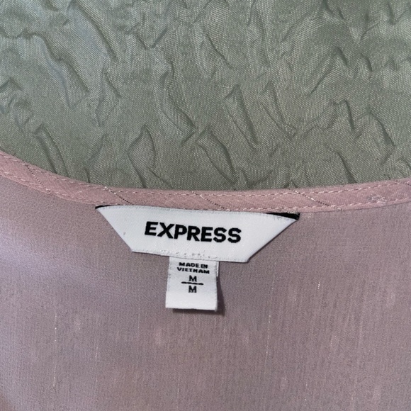 Express Light Pink Blouse Size Medium - Picture 4 of 6